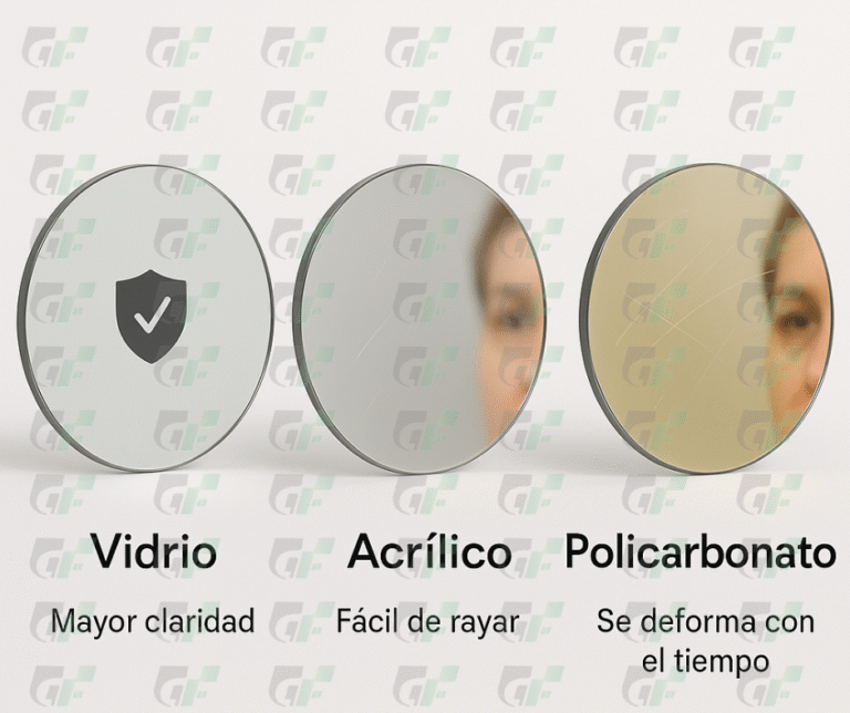 ¿Por qué elegir espejos de vidrio? Comparativa frente al acrílico y policarbonato